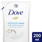 Sabonete Dove Esfoliação Suave Líquido, Refil Com 200Ml