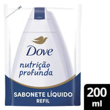 Sabonete Dove Nutrição Profunda Refil, Líquido, 1 Unidade Com 200Ml
