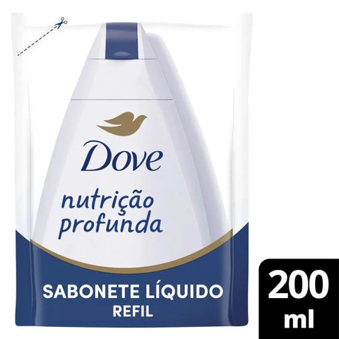 Sabonete Dove Nutrição Profunda Refil, Líquido, 1 Unidade Com 200Ml