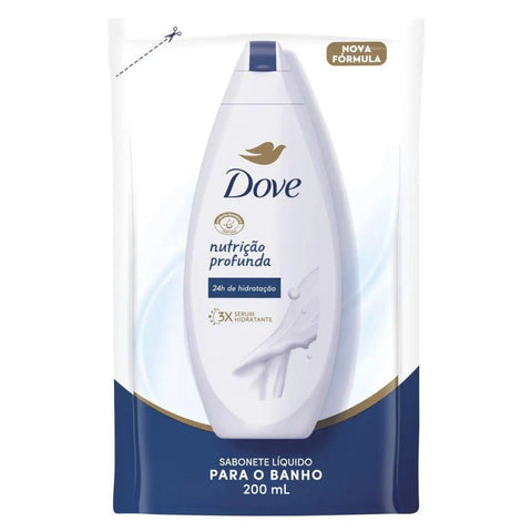 Sabonete Dove Nutrição Profunda Refil, Líquido, 1 Unidade Com 200Ml