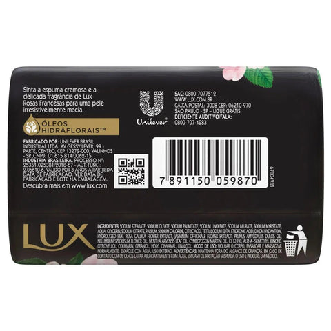 Sabonete Glicerinado Lux Botanicals Rosas Francesas, Barra Com 1 Unidade de 85G