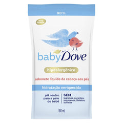 Sabonete Líquido Dove Baby Hidratação Enriquecida Refil 180Ml