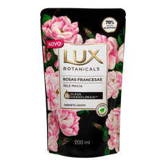 Sabonete Lux Botanicals Rosas Francesas, Refil, Líquido Com 200Ml