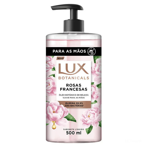 Sabonete Para Mãos Lux Botanicals Rosas Francesas, Líquido Com 500Ml