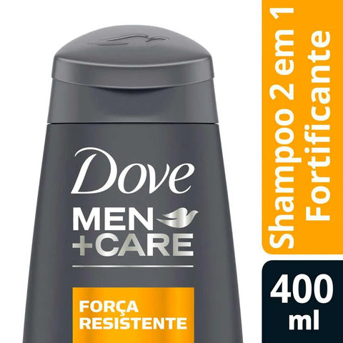 Shampoo 2 Em 1 Dove Men+Care Força Resistente 400Ml