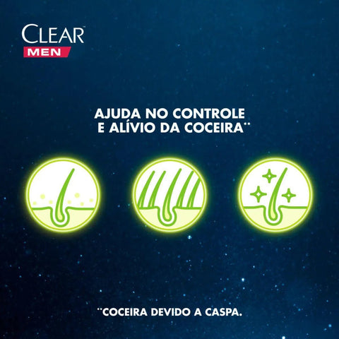 Shampoo Anticaspa Clear Men Controle Da Coceira 400Ml
