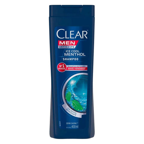 Shampoo Anticaspa Clear Men Ice Cool Mentol 400 Ml