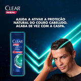 Shampoo Anticaspa Clear Men Limpeza Diária 2 Em 1 - 400Ml