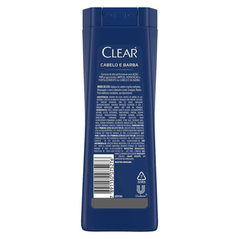 Shampoo Clear Men Cabelo e Barba 200Ml