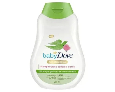 Shampoo Infantil Dove Baby Hidratação Glicerinada Cabelos Claros 400ml
