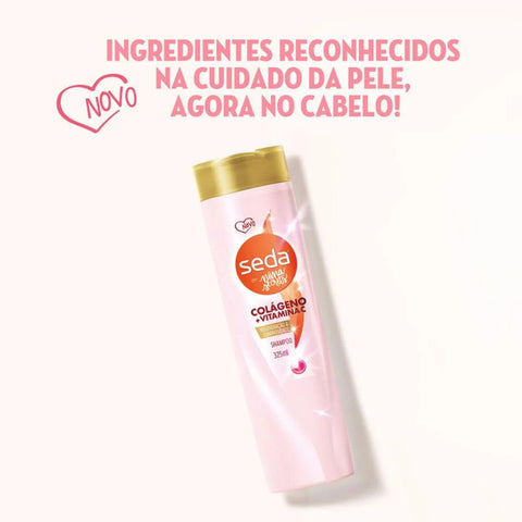 Shampoo Seda Colágeno e Vitamina C By Niina Secrets 325Ml