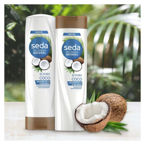 Shampoo Seda Recarga Natural Bomba Coco 325Ml