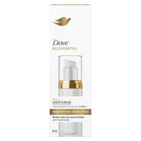Tratamento Facial 3 Em 1 Dove Regenerative  FPS 30 - 50 mL